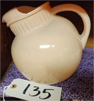 Pale Pink Milkglass Ball Pitcher