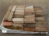 Large pallet of cement edgers; approx. 48 qty