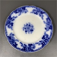 Thomas Hughes Semi-Porcelain Flow Blue Plate