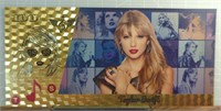 Taylor Swift 24k gold-plated banknote