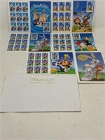-5 looney Tunes US postal stamp sheets, Bugs