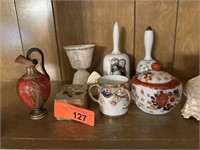 LOT OF MISC DECOR COLLECTIBLES CHINA ETC