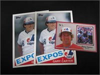 GARY CARTER TOPPS DONRUSS JUMBO CARD LOT