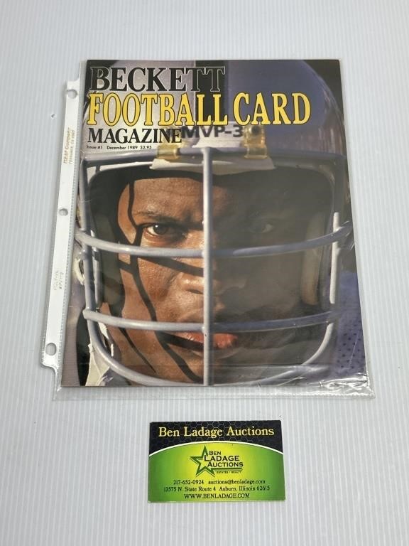 1989 Beckett Football Card Magazine- Issue #1