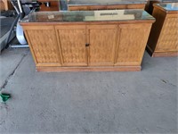 Credenza 68in. Long glass top