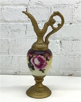 12" victorian Hand painted Ewer