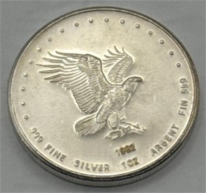 (KK) 1oz Silver Round 1982 Eagle