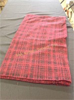 red plaid fleece 2 yards x 57in