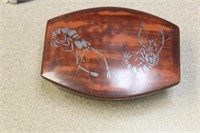 Shrimp Motief Lacquer Box