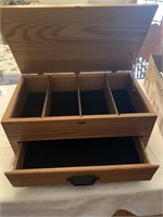 Custom made oak silver chest / storage box