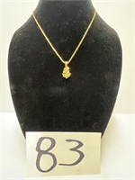 14KT Gold Necklace marked Italy