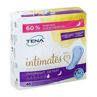 2 Pack Tena Intimates 45-Count Overnight Pads