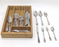 Set of Cuisinart Stainless Steel Flatware - 56 pcs