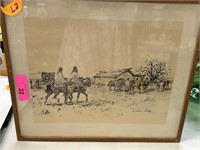 VTG WESTERN PRINT ENRIQUE CASTELLS CAPURRO