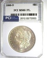 1886-O Morgan MS65 PL LISTS $32500 IN 64 PL