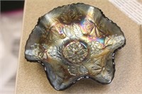 Carnival glass bowl