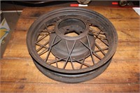 Vintage metal tire rim