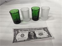 4 Jäegermeister shot glasses