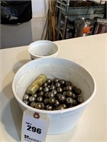 2 Containers of Steel Balls, 2 Sizes