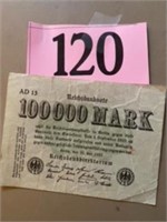 GERMAN 1000000 MARK DATED 1923 BANKNOTE