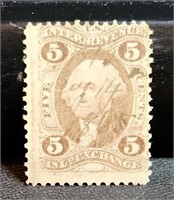 U.S. 5cent Internal Revenue stamp