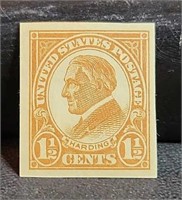 U.S. 1 1/2 cent postage stamp
