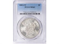 1883-CC Morgan Silver Dollar PCGS MS-63
