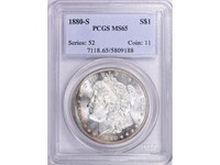 1880-S Morgan Silver Dollar PCGS MS-65 (Toned)