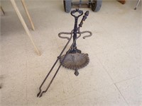 Wrought Iron Fire Place Tool Stand