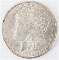 Coin 1901-S  Morgan Silver Dollar Extra Fine