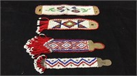 4 Beaded Watch Fobs 1920s