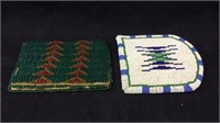 Beaded Wallet and Belt Patch 1940s