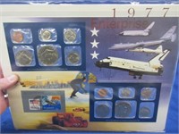 1977 uncirculated mint s& stamp sets