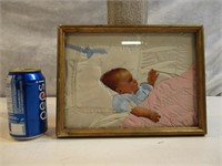 Cadre de bébé avec tissu