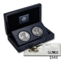 2012-S American 1oz Silver Eagle 2 Coin Proof Set