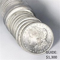 1921 20 Morgan Silver Dollars BU