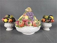 Vintage Ceramic Fruit Art
