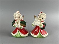 Vintage Spaghetti Trim Christmas Angels