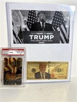 Graded Donald Trump playing card Gem Mint 10