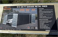 Unused 13' x 20'  Metal Shed Garage