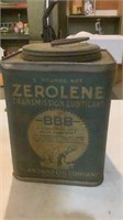Vintage 5lbs Zerolene Transmission Lubricant Can