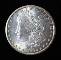 1885-CC Morgan dollar in APMEX.com holder, BU