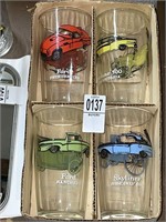 Set of (4) Ford Glasses Original Packaging