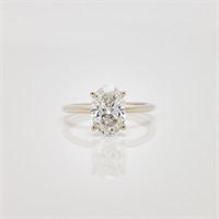 14kt Gold 1.94 Carat Oval Diamond Engagement Ring