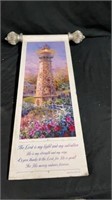 15.5”x6” light house psalm 27 picture