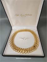 5th Avenue Faux Gold Choker With Clear Crystals
