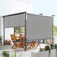 Outdoor Shade Blinds Patio Roll Up Blackout Shades