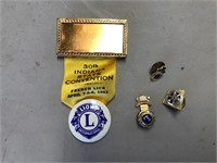 Lions club pins