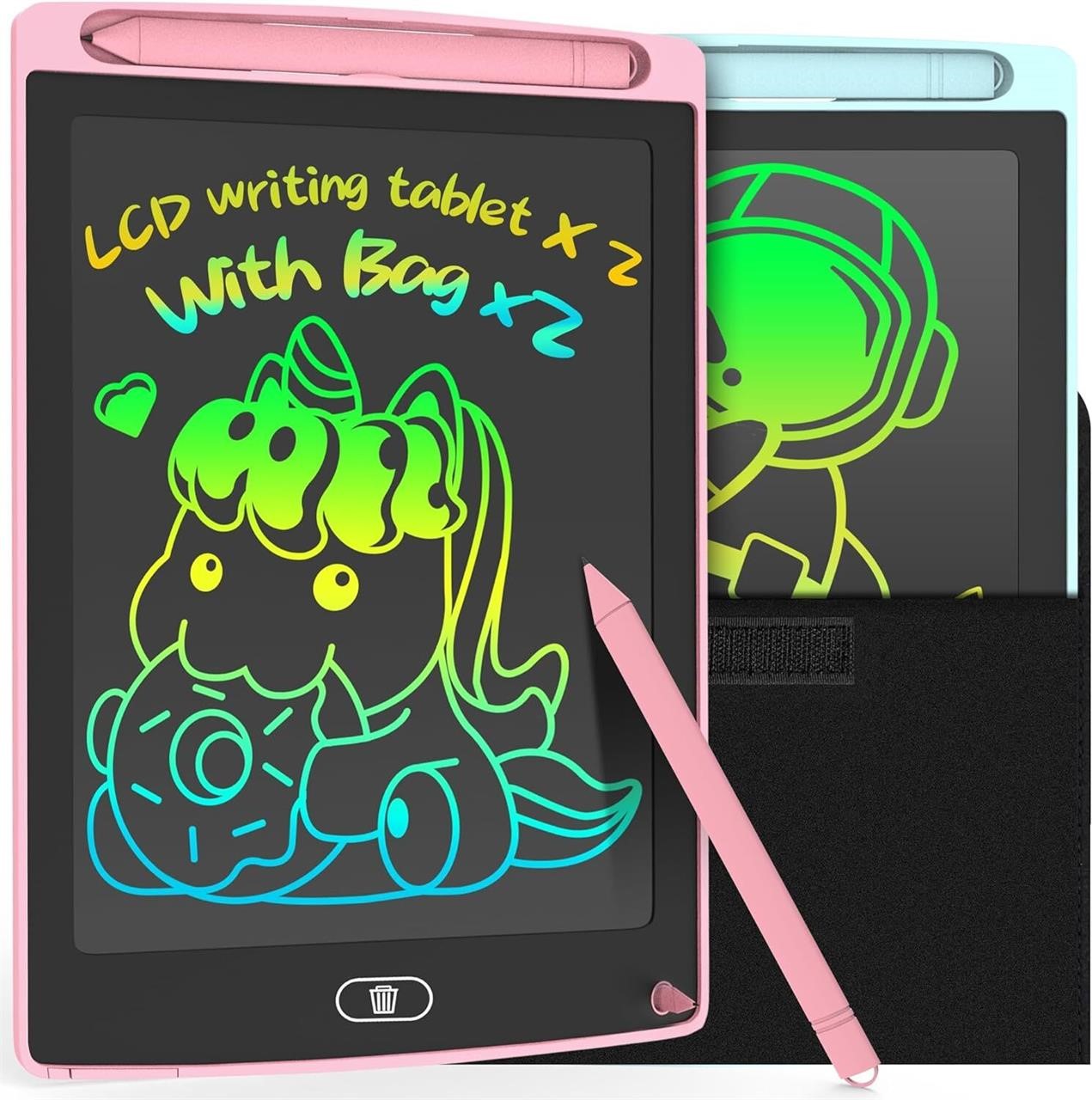 2 Pack LCD Writing Tablet for Kids  8.5