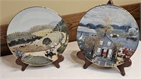 Grandma Moses Numbered Collector Plates.